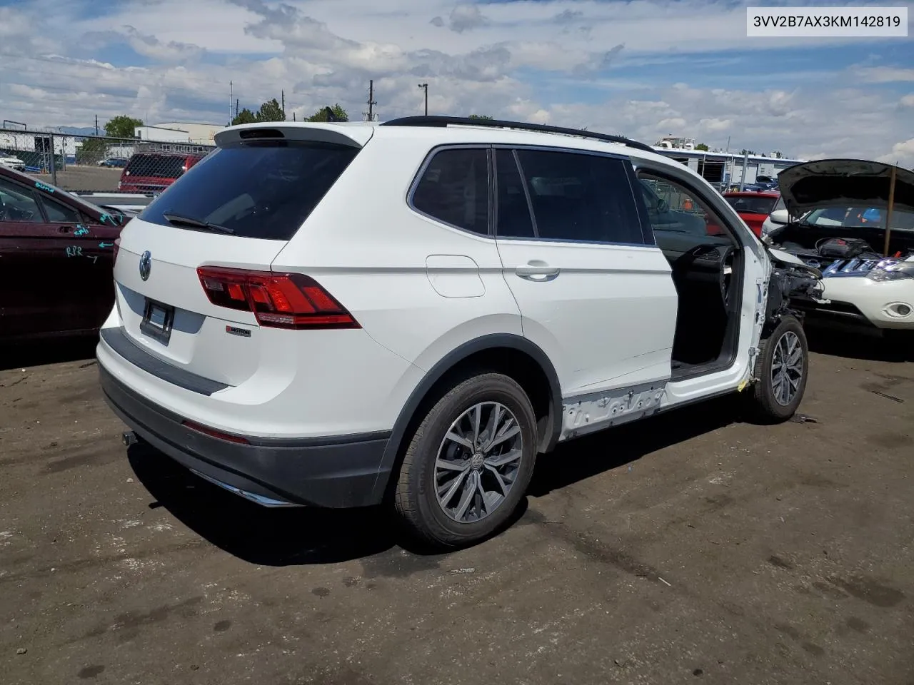 2019 Volkswagen Tiguan Se VIN: 3VV2B7AX3KM142819 Lot: 54635884