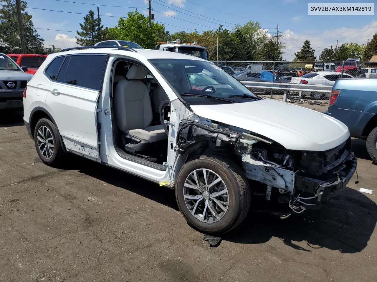 2019 Volkswagen Tiguan Se VIN: 3VV2B7AX3KM142819 Lot: 54635884