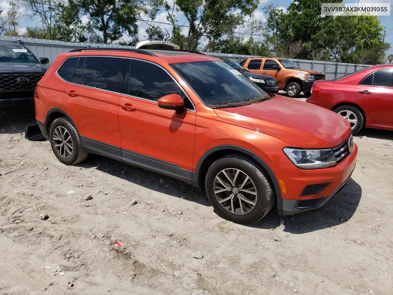 2019 Volkswagen Tiguan Se VIN: 3VV3B7AX3KM039355 Lot: 54693964