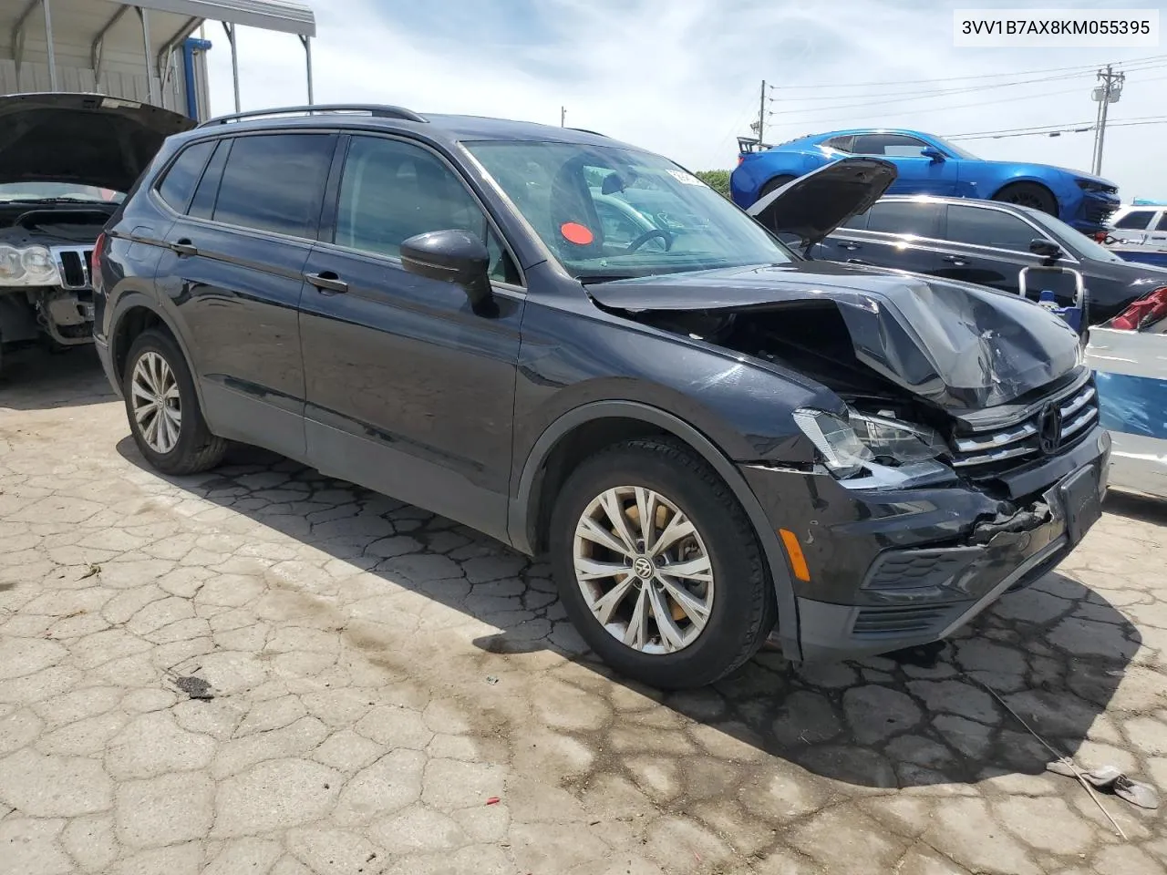 2019 Volkswagen Tiguan S VIN: 3VV1B7AX8KM055395 Lot: 58946134