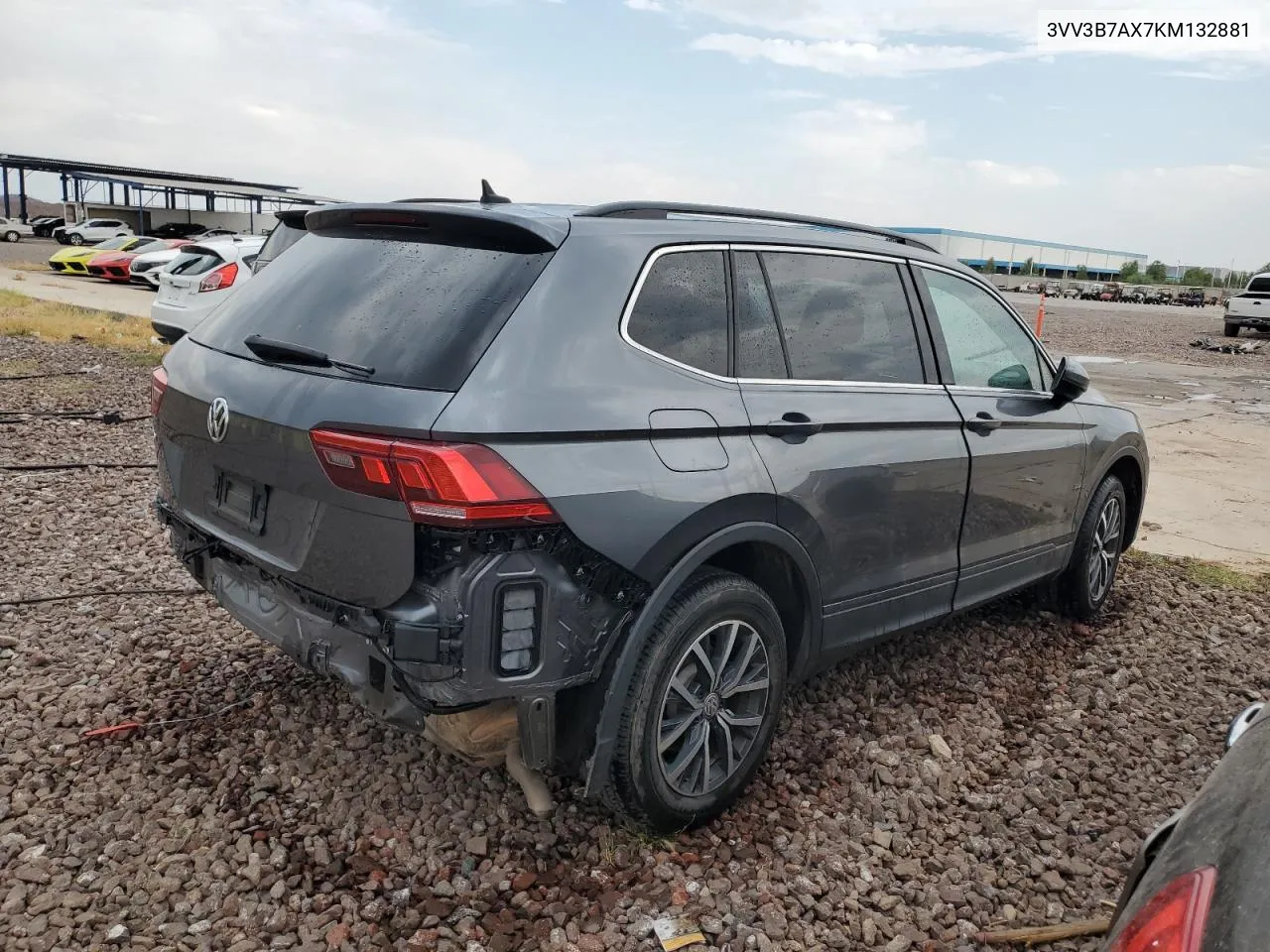 2019 Volkswagen Tiguan Se VIN: 3VV3B7AX7KM132881 Lot: 58951084