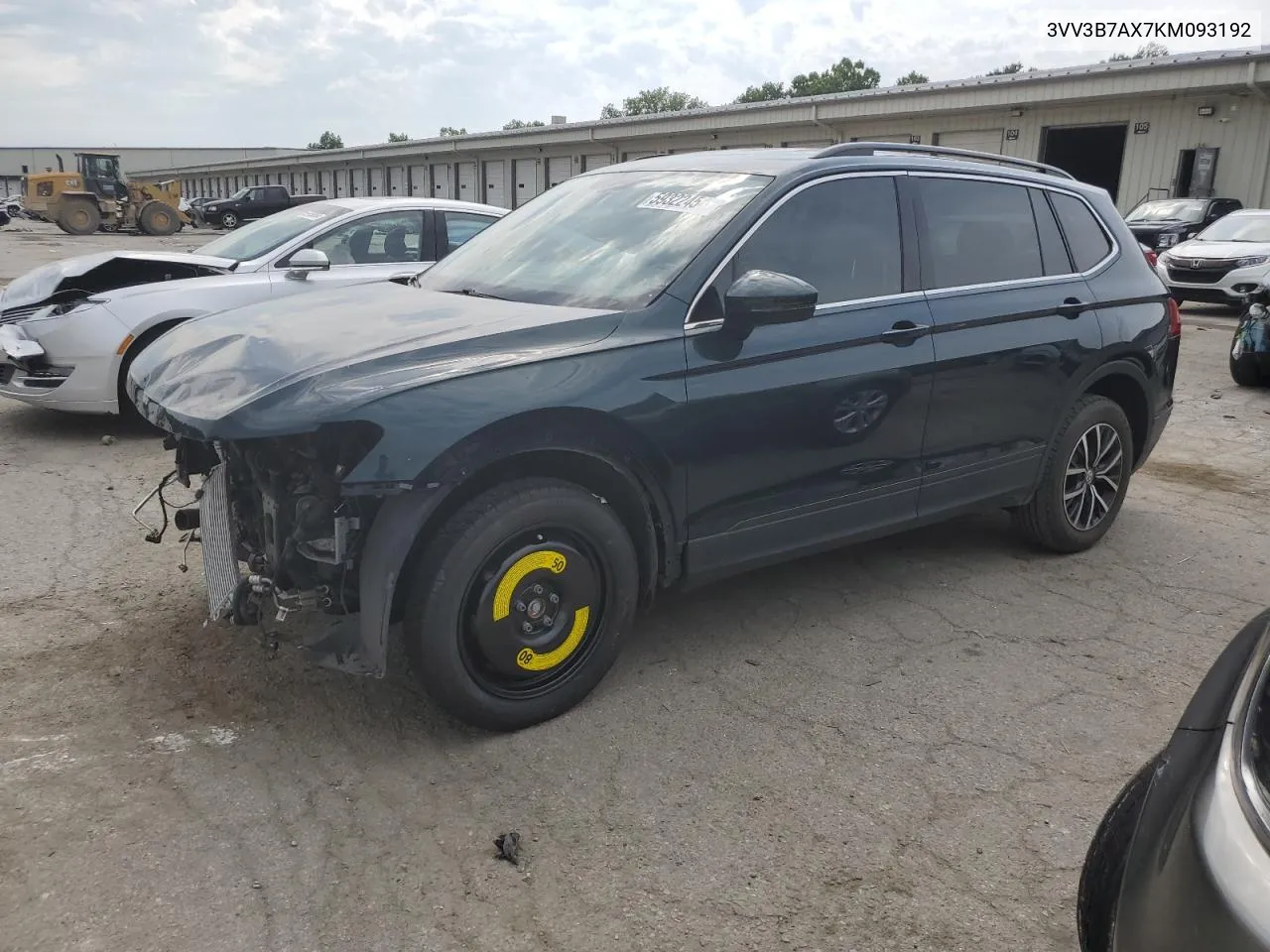 2019 Volkswagen Tiguan Se VIN: 3VV3B7AX7KM093192 Lot: 59322454