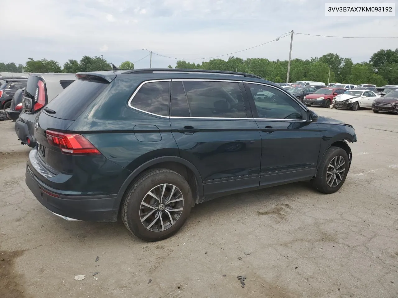 2019 Volkswagen Tiguan Se VIN: 3VV3B7AX7KM093192 Lot: 59322454