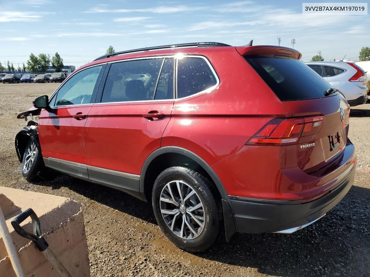 2019 Volkswagen Tiguan Se VIN: 3VV2B7AX4KM197019 Lot: 63031214