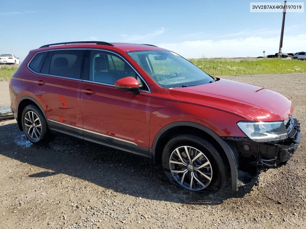 2019 Volkswagen Tiguan Se VIN: 3VV2B7AX4KM197019 Lot: 63031214