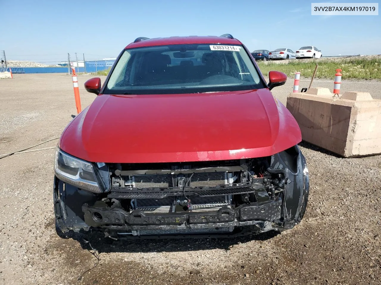 2019 Volkswagen Tiguan Se VIN: 3VV2B7AX4KM197019 Lot: 63031214