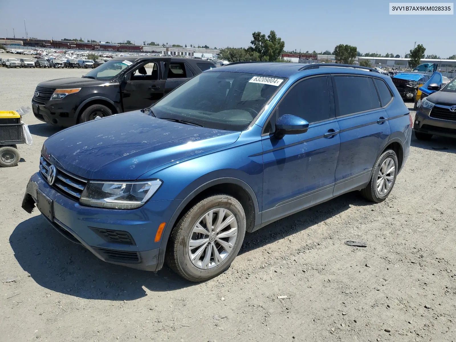 2019 Volkswagen Tiguan S VIN: 3VV1B7AX9KM028335 Lot: 63209804