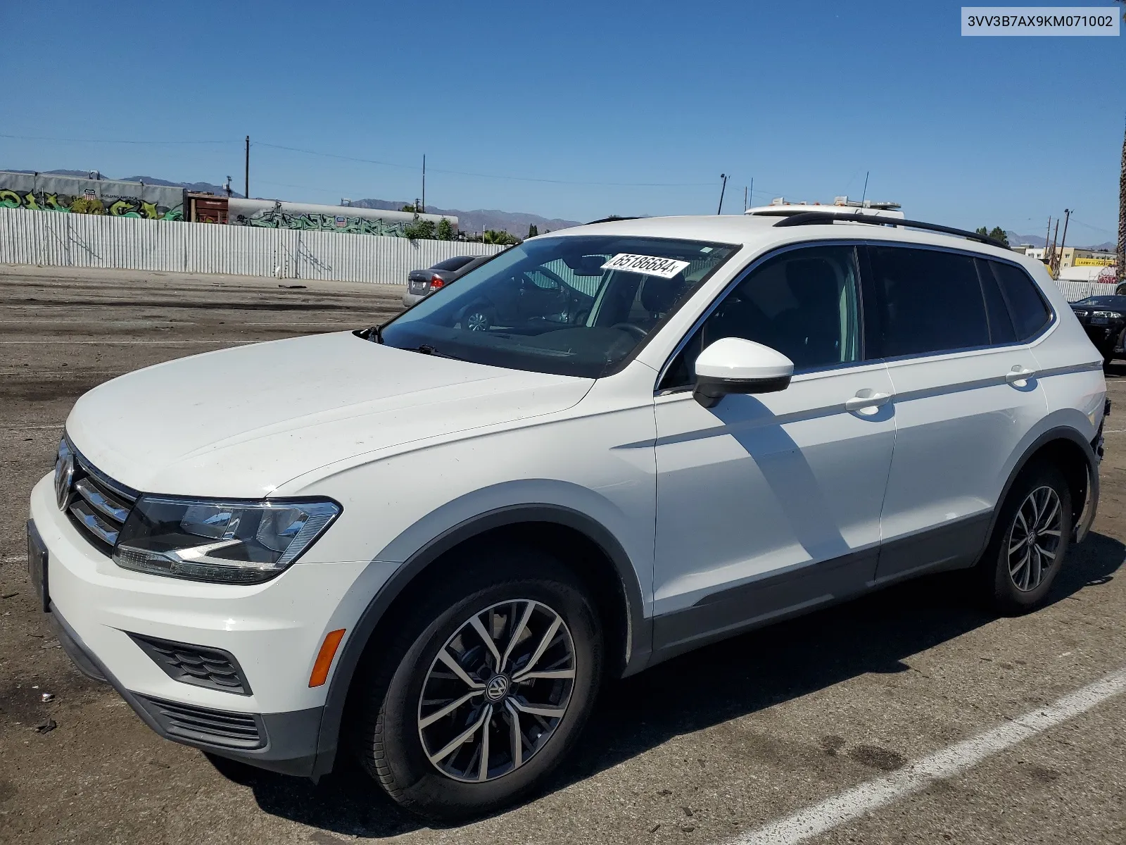 2019 Volkswagen Tiguan Se VIN: 3VV3B7AX9KM071002 Lot: 65186684