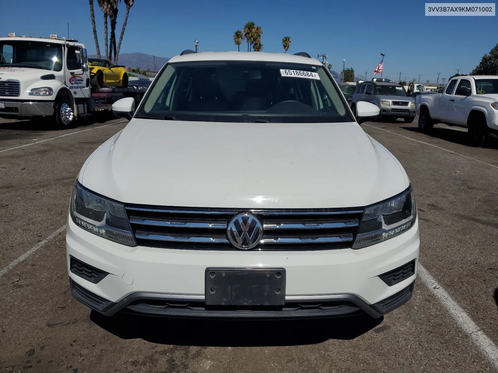 2019 Volkswagen Tiguan Se VIN: 3VV3B7AX9KM071002 Lot: 65186684