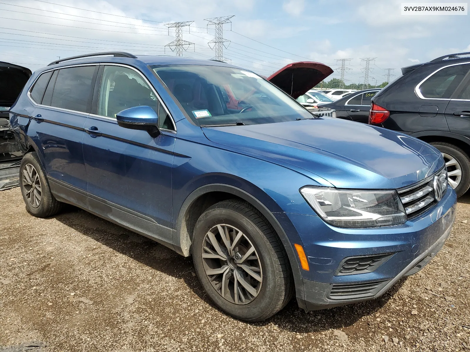 2019 Volkswagen Tiguan Se VIN: 3VV2B7AX9KM024676 Lot: 65620584