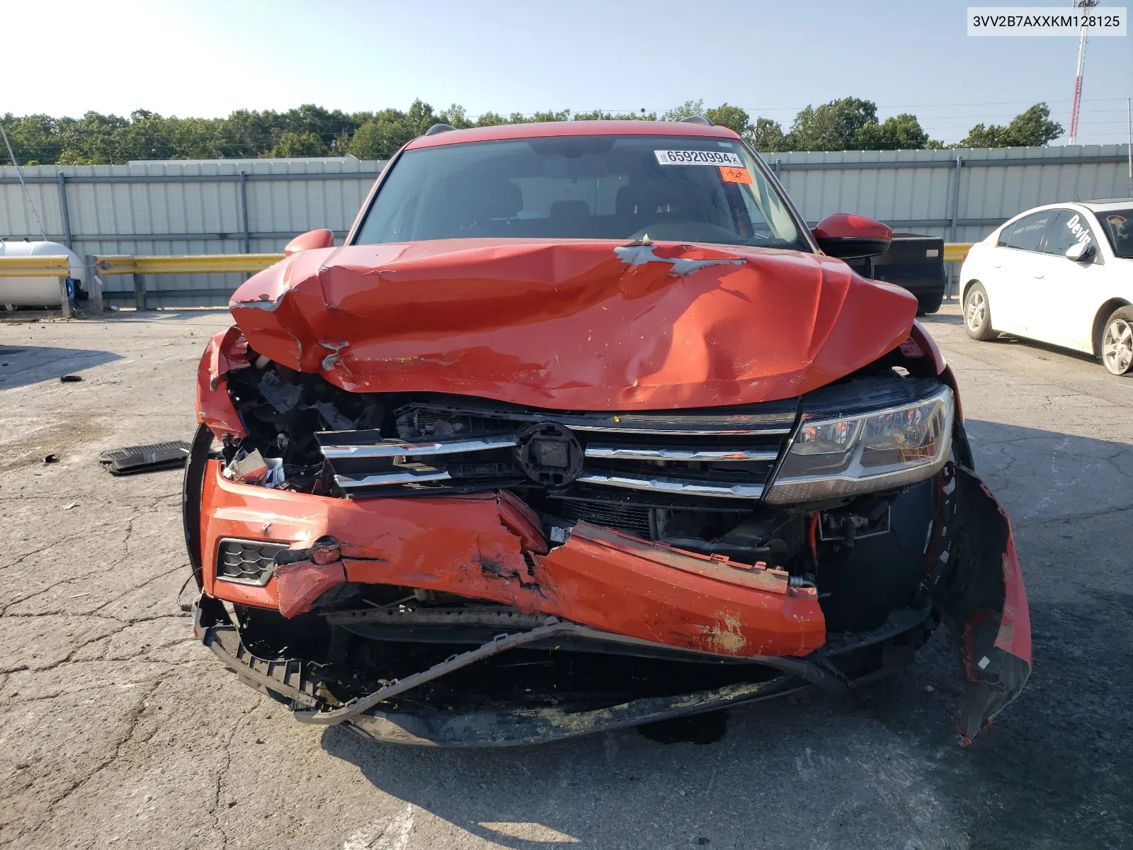 2019 Volkswagen Tiguan Se VIN: 3VV2B7AXXKM128125 Lot: 65920994