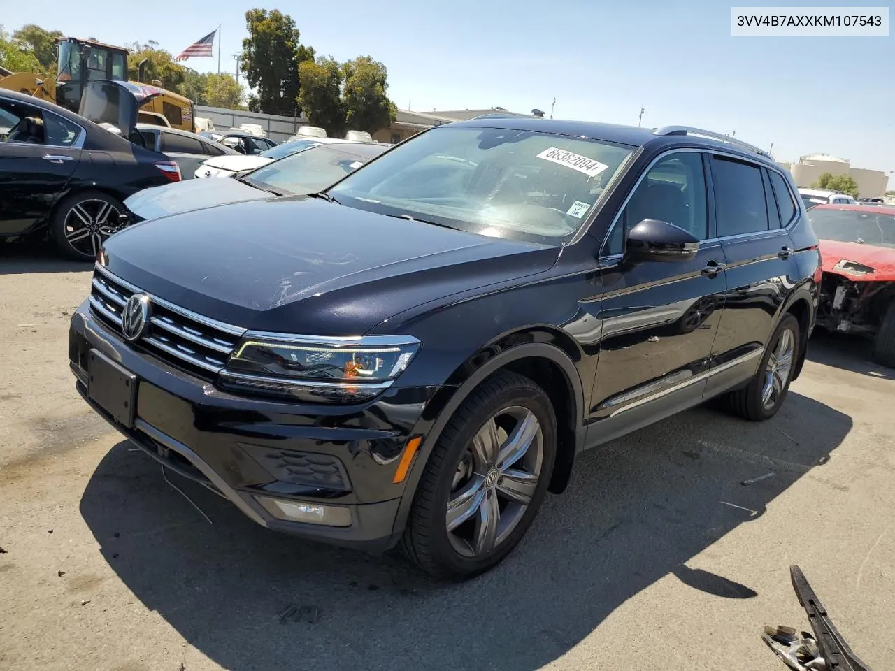 2019 Volkswagen Tiguan Sel Premium VIN: 3VV4B7AXXKM107543 Lot: 66382004