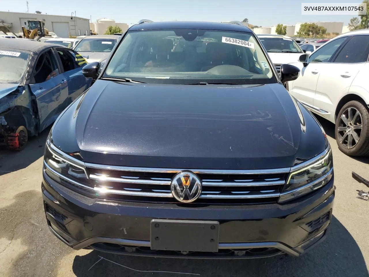 2019 Volkswagen Tiguan Sel Premium VIN: 3VV4B7AXXKM107543 Lot: 66382004