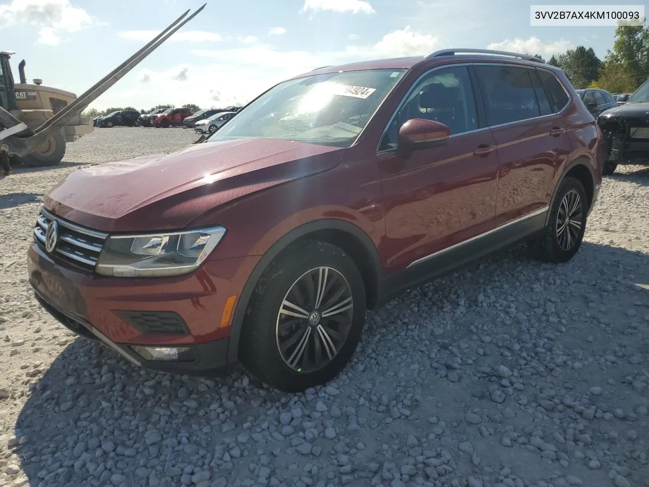 3VV2B7AX4KM100093 2019 Volkswagen Tiguan Se