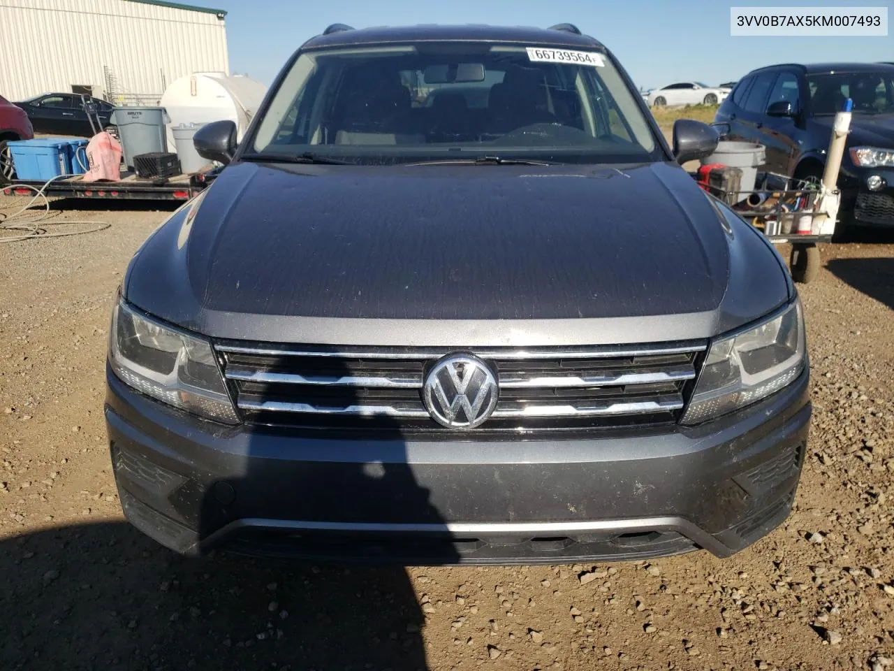 2019 Volkswagen Tiguan S VIN: 3VV0B7AX5KM007493 Lot: 66739564