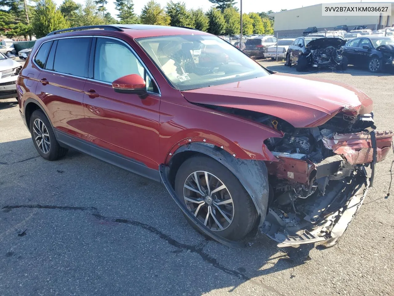 2019 Volkswagen Tiguan Se VIN: 3VV2B7AX1KM036627 Lot: 67203004