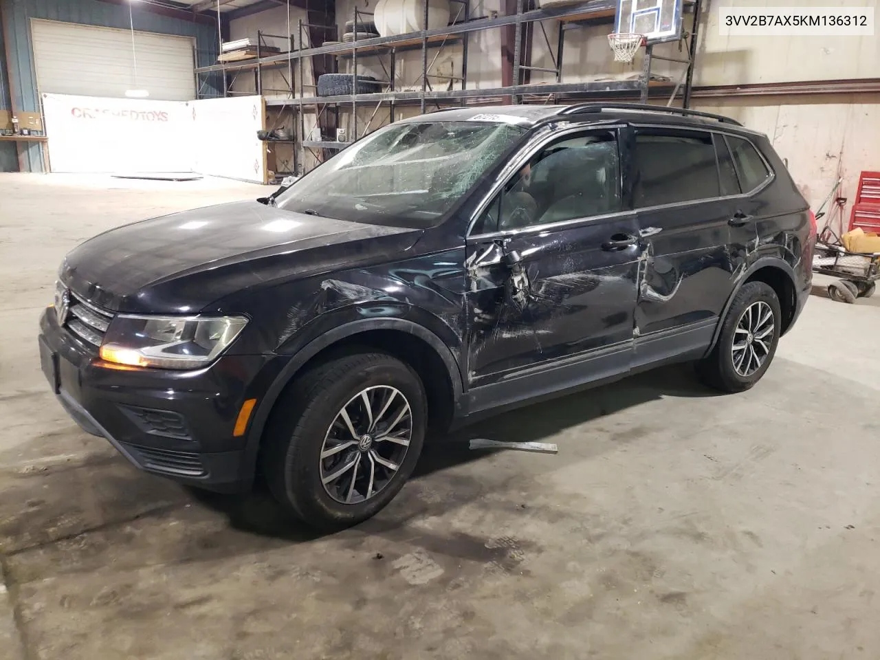 2019 Volkswagen Tiguan Se VIN: 3VV2B7AX5KM136312 Lot: 67215144