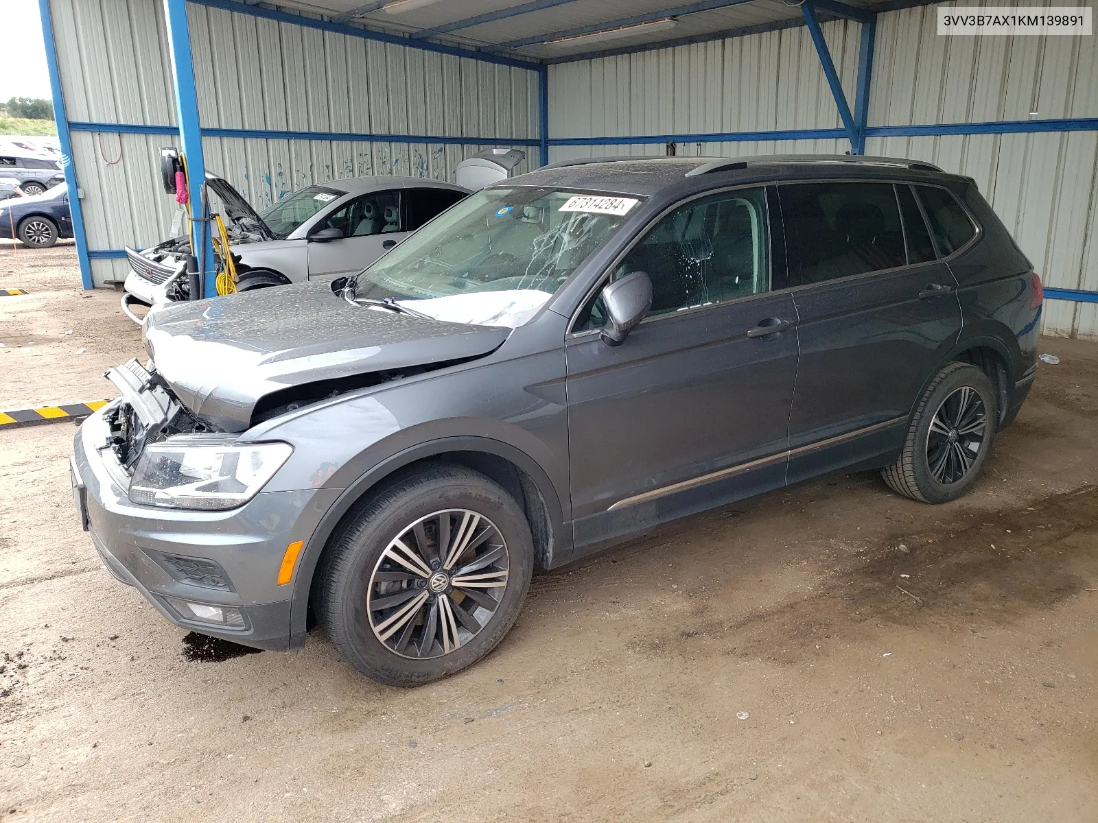 2019 Volkswagen Tiguan Se VIN: 3VV3B7AX1KM139891 Lot: 67314284