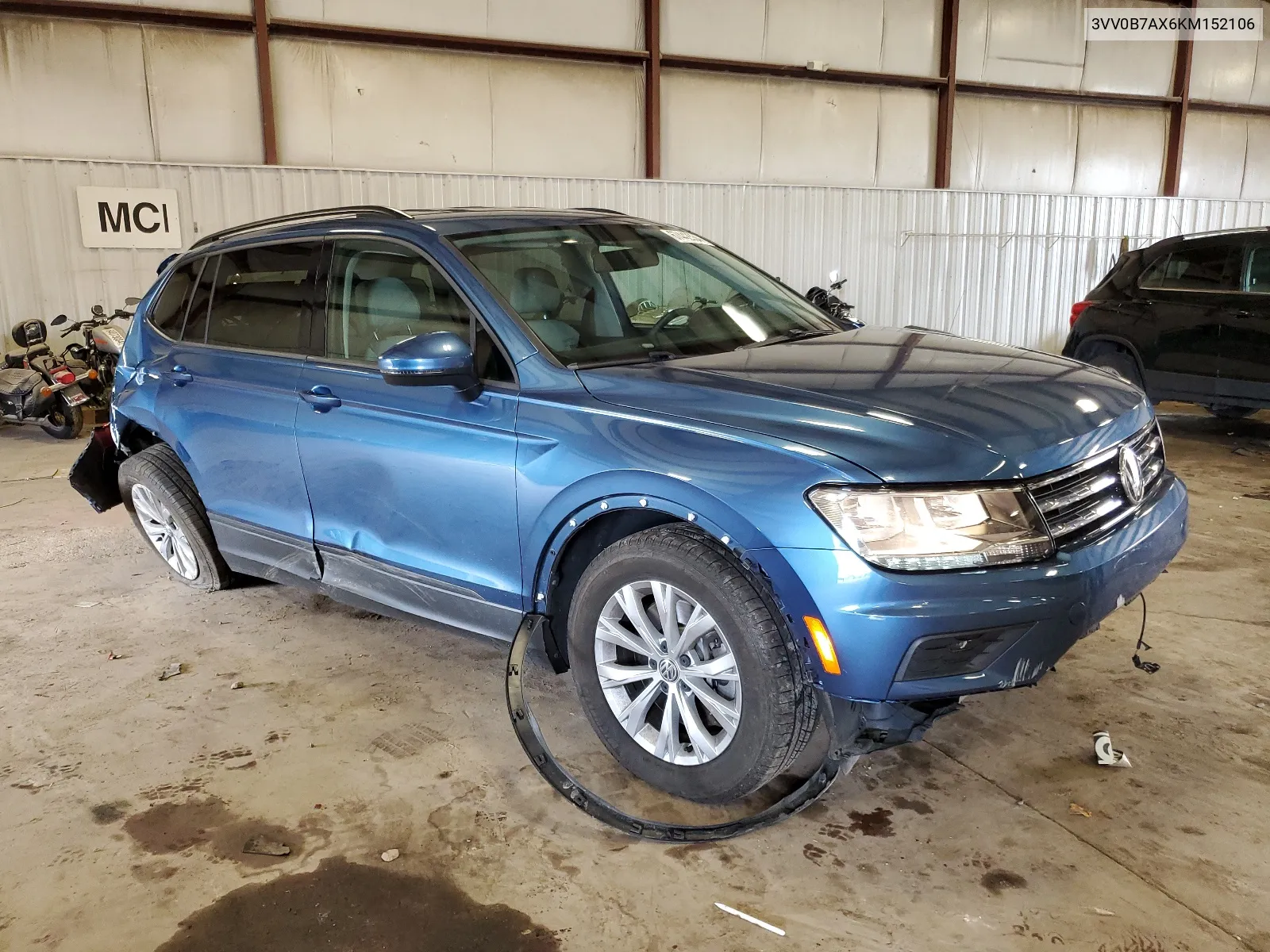 2019 Volkswagen Tiguan S VIN: 3VV0B7AX6KM152106 Lot: 67442534