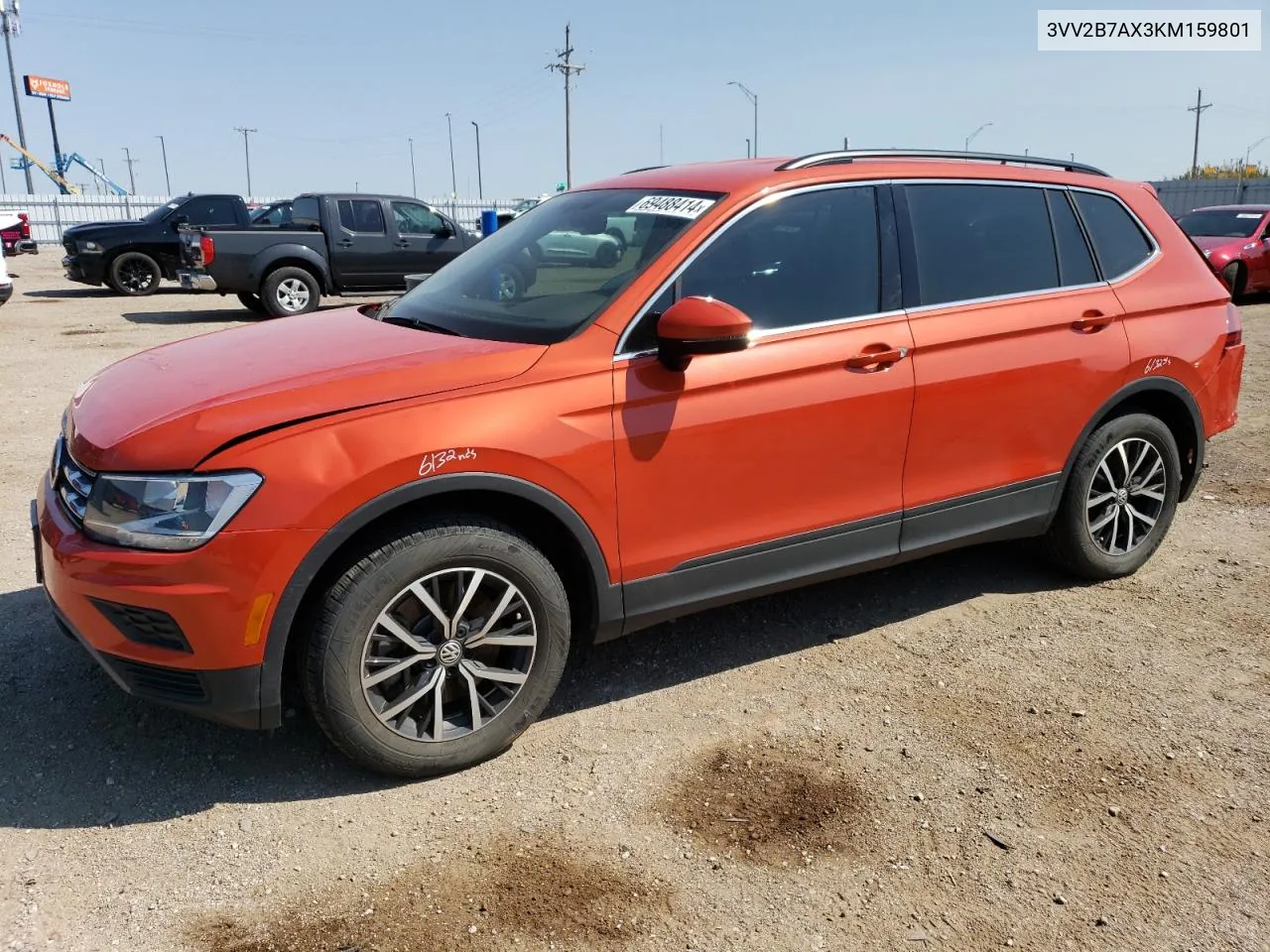 3VV2B7AX3KM159801 2019 Volkswagen Tiguan Se