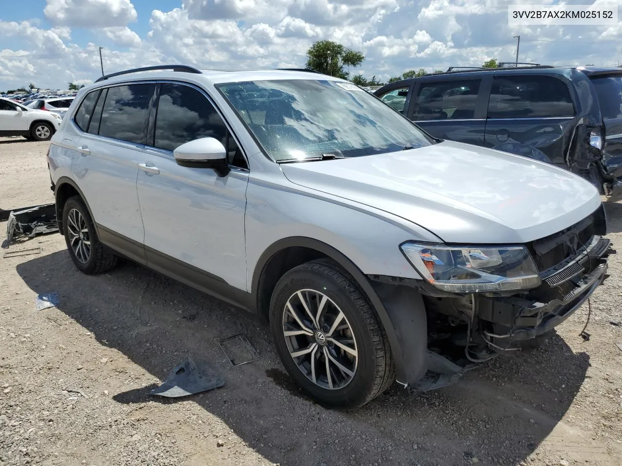 2019 Volkswagen Tiguan Se VIN: 3VV2B7AX2KM025152 Lot: 69576994