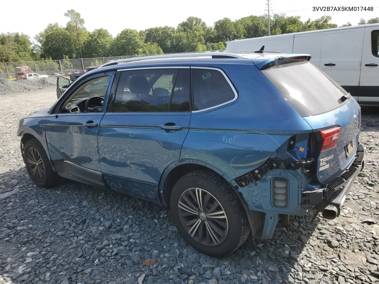 2019 Volkswagen Tiguan Se VIN: 3VV2B7AX5KM017448 Lot: 69756494