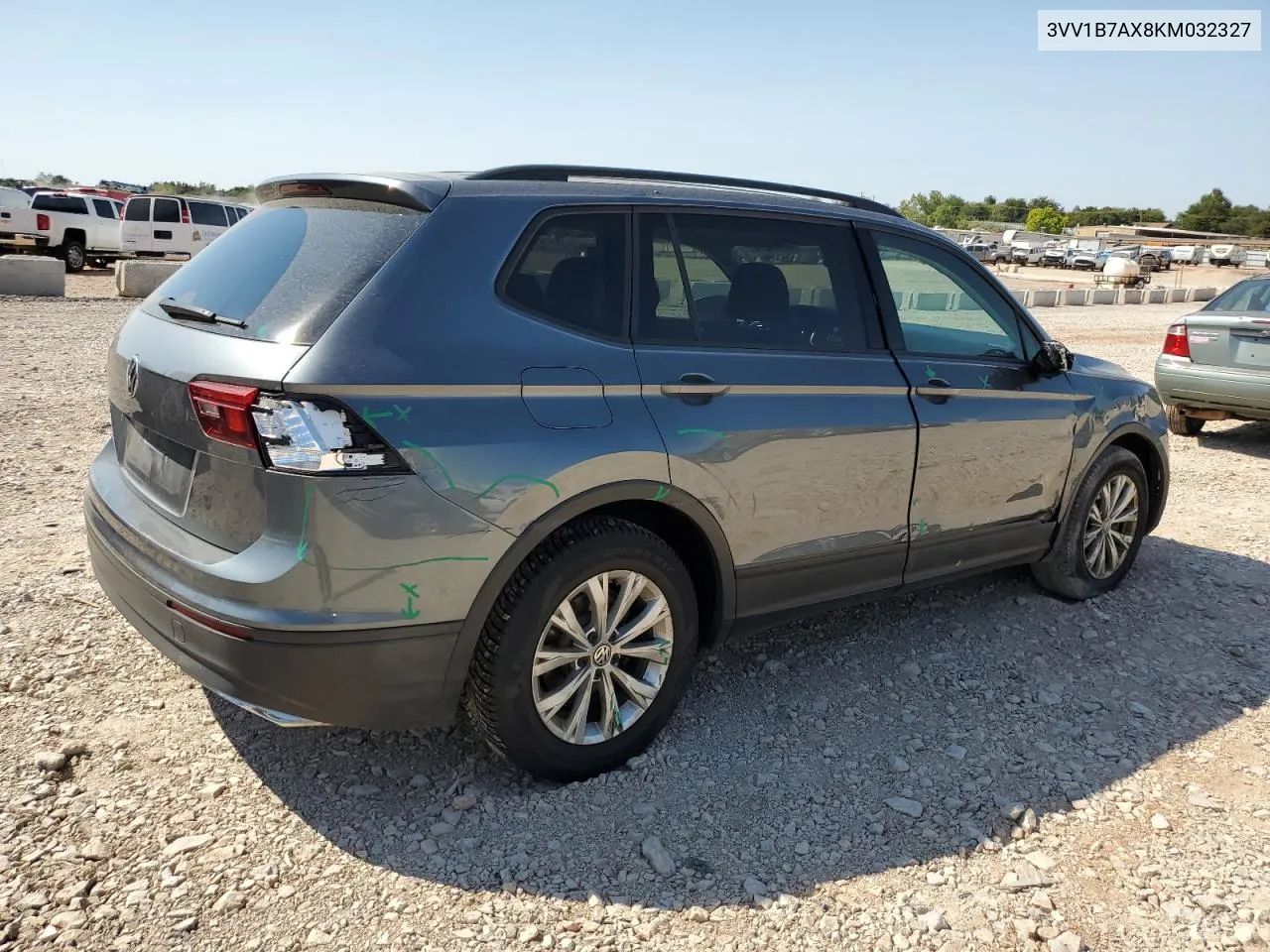 2019 Volkswagen Tiguan S VIN: 3VV1B7AX8KM032327 Lot: 70786474