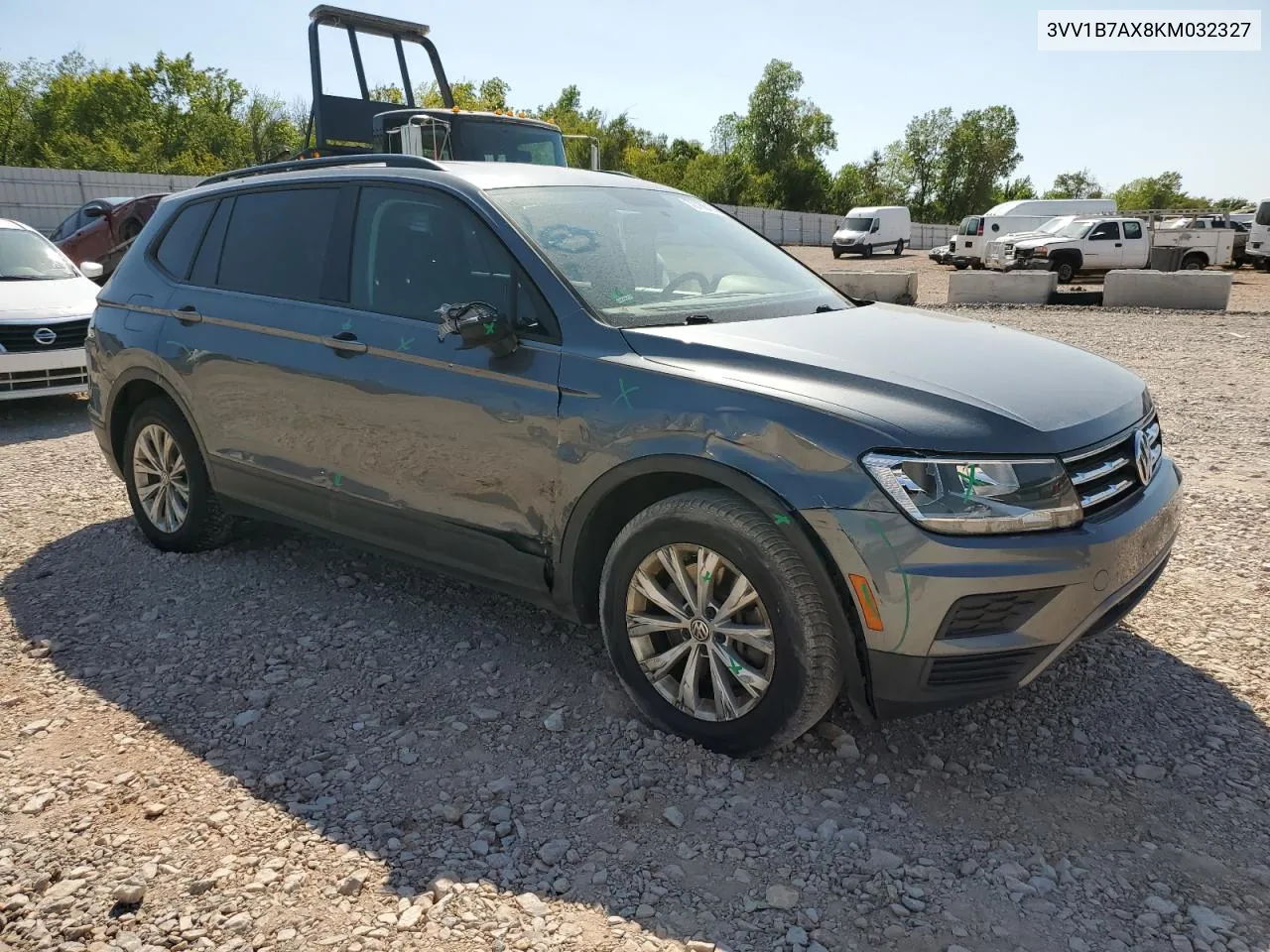 2019 Volkswagen Tiguan S VIN: 3VV1B7AX8KM032327 Lot: 70786474