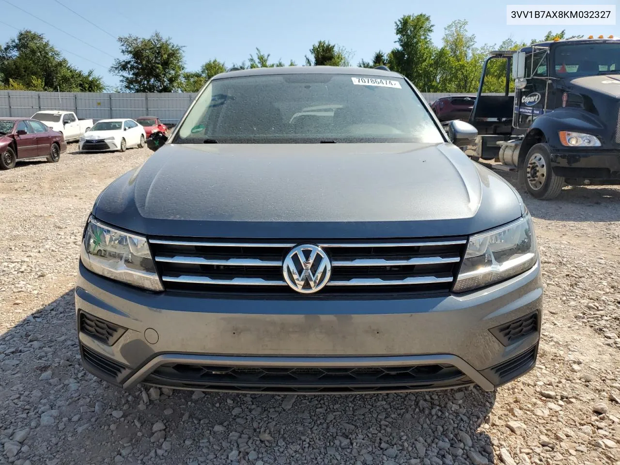 2019 Volkswagen Tiguan S VIN: 3VV1B7AX8KM032327 Lot: 70786474