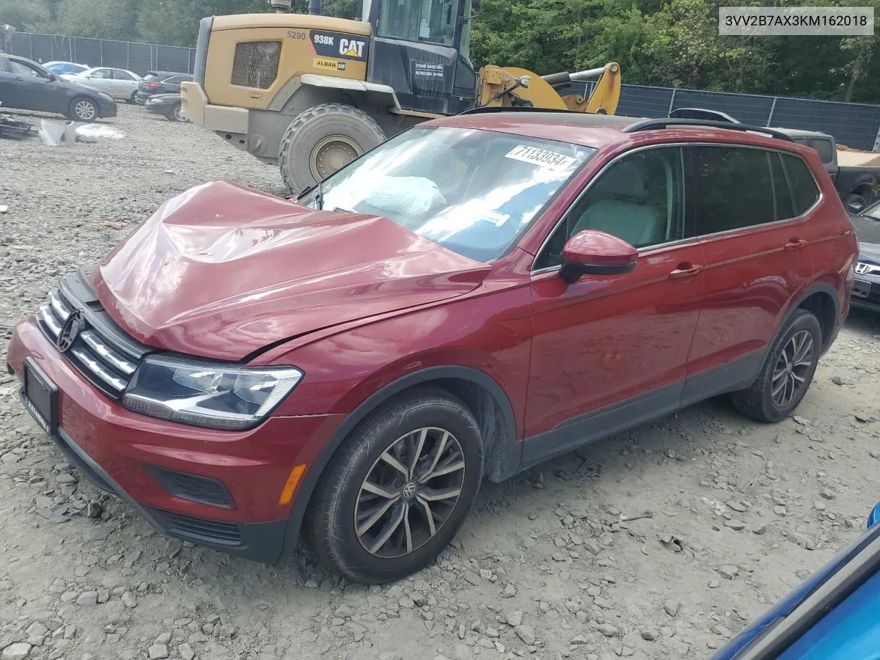 2019 Volkswagen Tiguan Se VIN: 3VV2B7AX3KM162018 Lot: 71133934