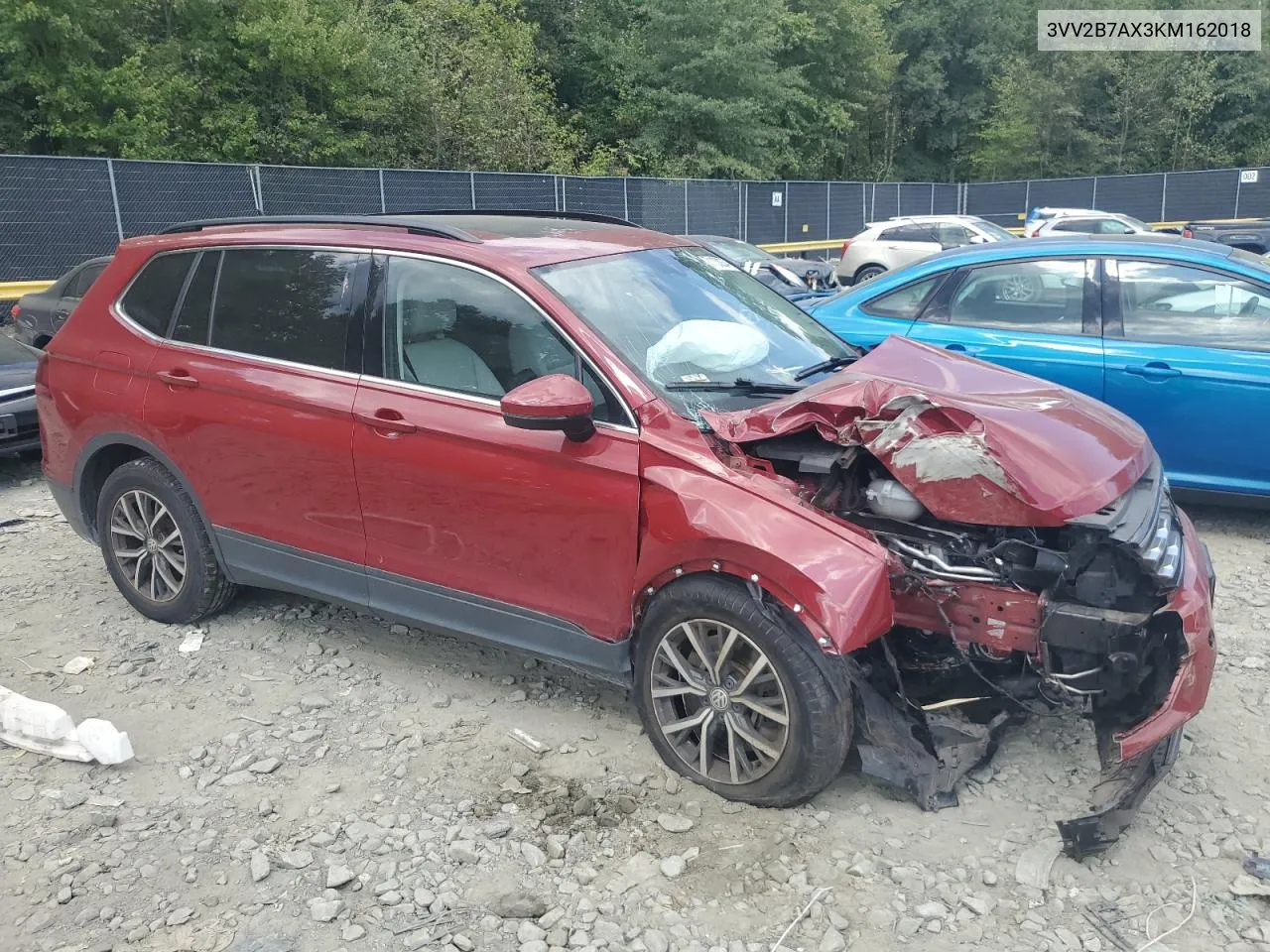 2019 Volkswagen Tiguan Se VIN: 3VV2B7AX3KM162018 Lot: 71133934