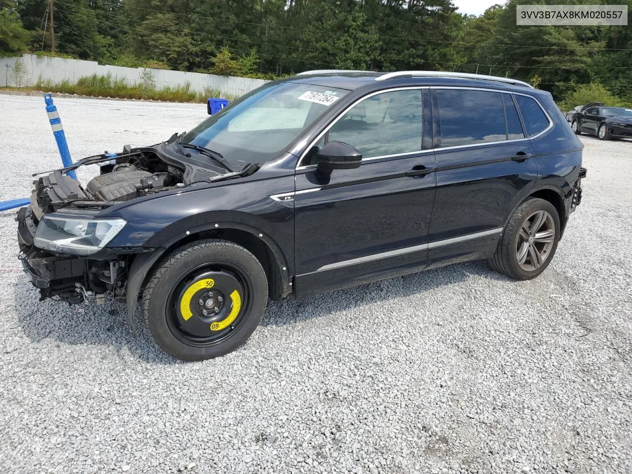 2019 Volkswagen Tiguan Se VIN: 3VV3B7AX8KM020557 Lot: 71917264