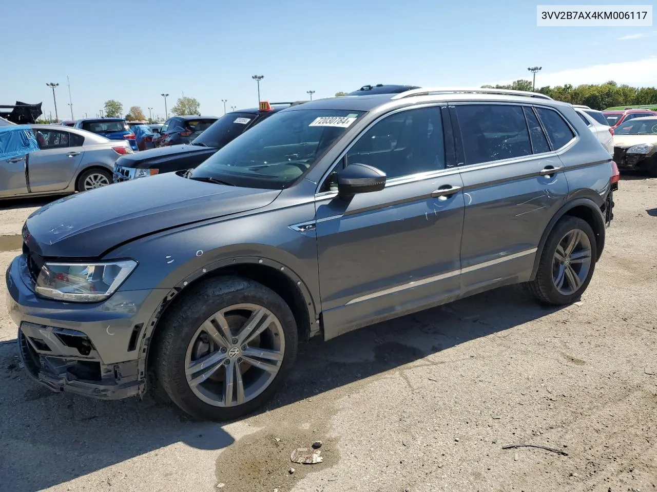 2019 Volkswagen Tiguan Se VIN: 3VV2B7AX4KM006117 Lot: 72030784