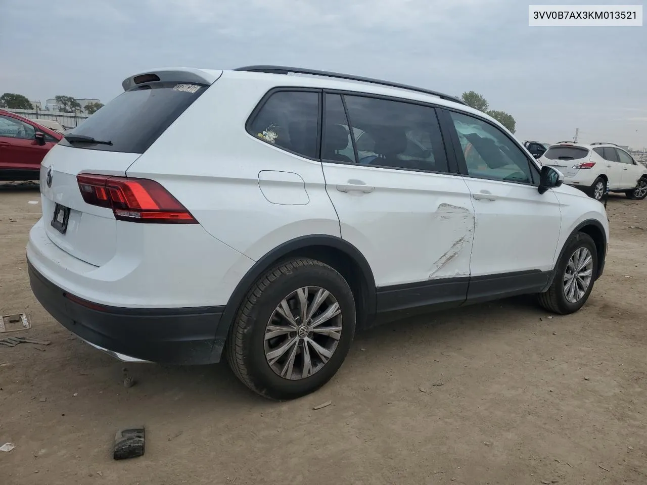 2019 Volkswagen Tiguan S VIN: 3VV0B7AX3KM013521 Lot: 72164094