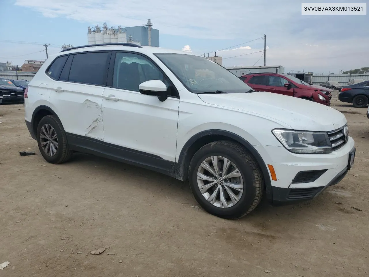 2019 Volkswagen Tiguan S VIN: 3VV0B7AX3KM013521 Lot: 72164094