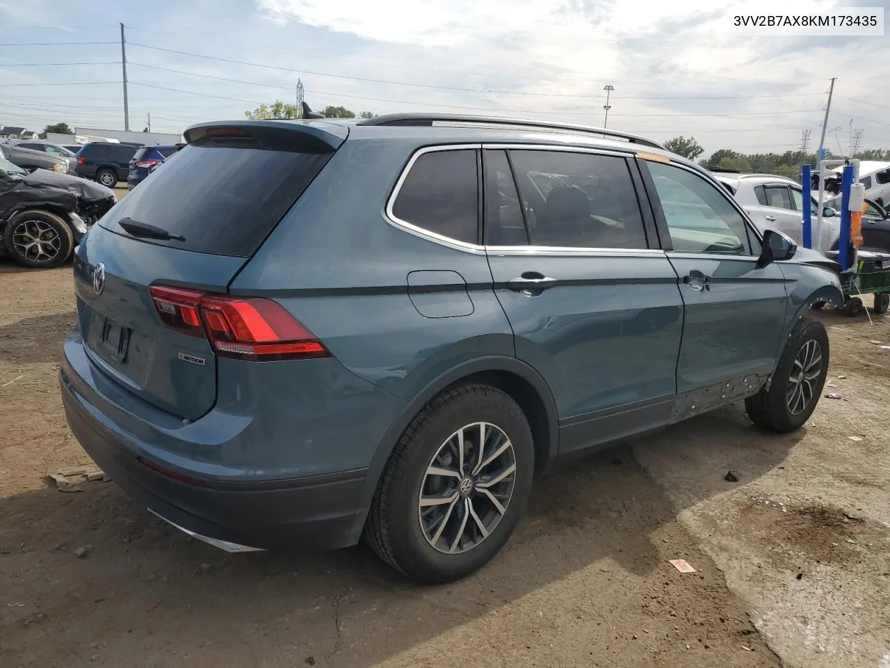 2019 Volkswagen Tiguan Se VIN: 3VV2B7AX8KM173435 Lot: 72232024