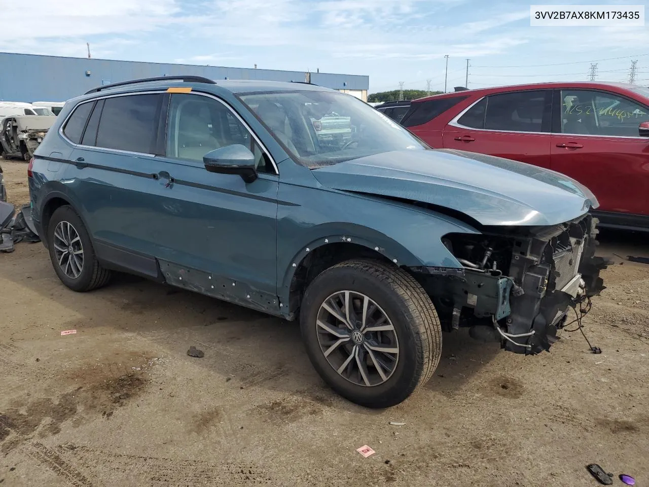 2019 Volkswagen Tiguan Se VIN: 3VV2B7AX8KM173435 Lot: 72232024