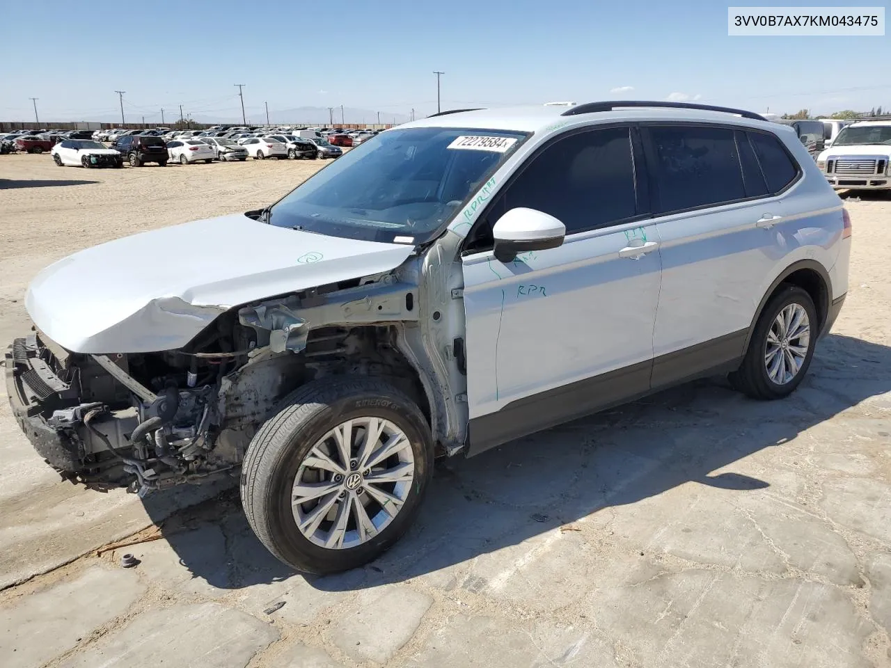 3VV0B7AX7KM043475 2019 Volkswagen Tiguan S