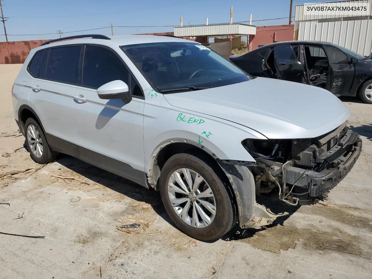 2019 Volkswagen Tiguan S VIN: 3VV0B7AX7KM043475 Lot: 72279584