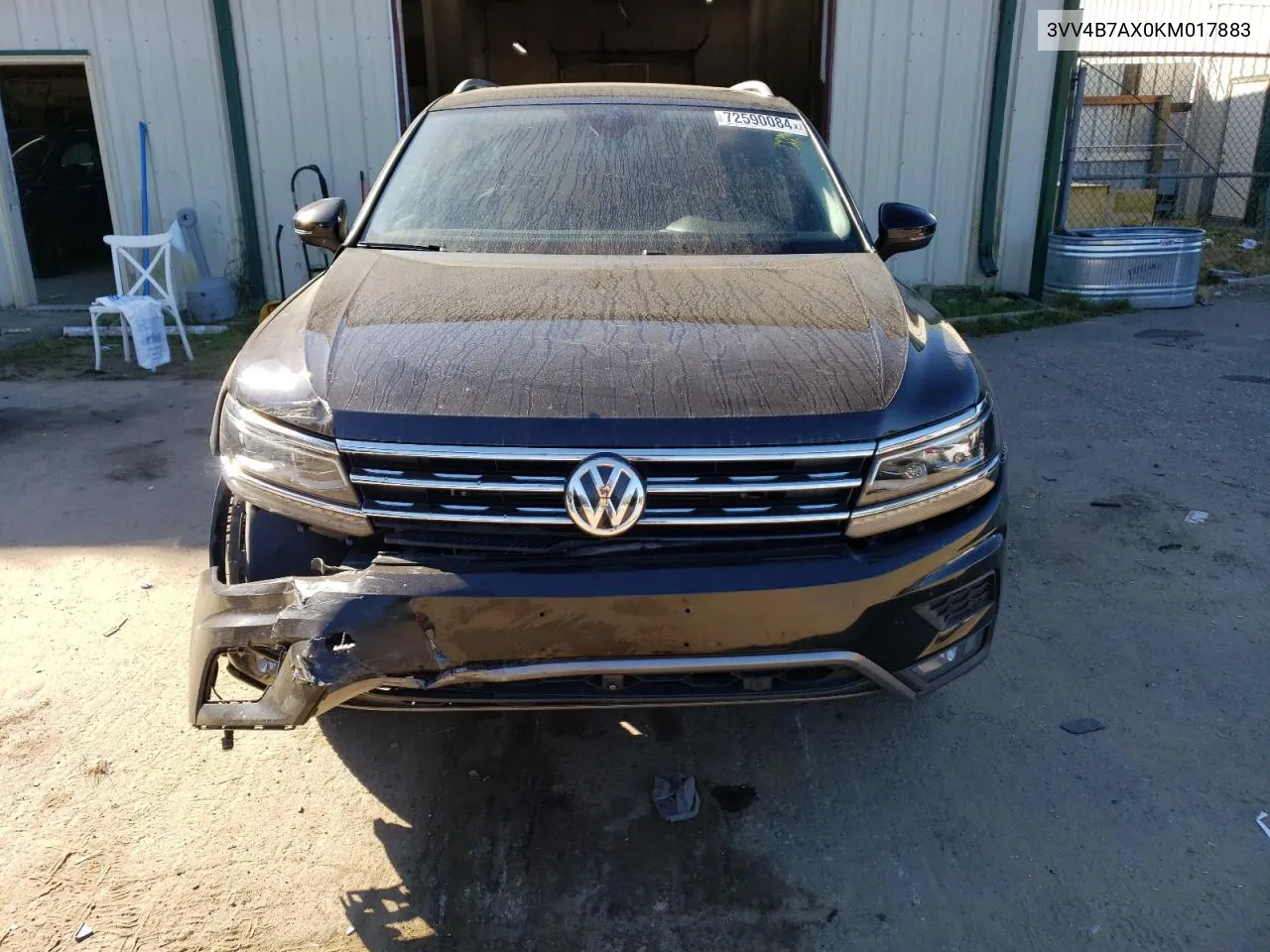 2019 Volkswagen Tiguan Sel Premium VIN: 3VV4B7AX0KM017883 Lot: 72590084