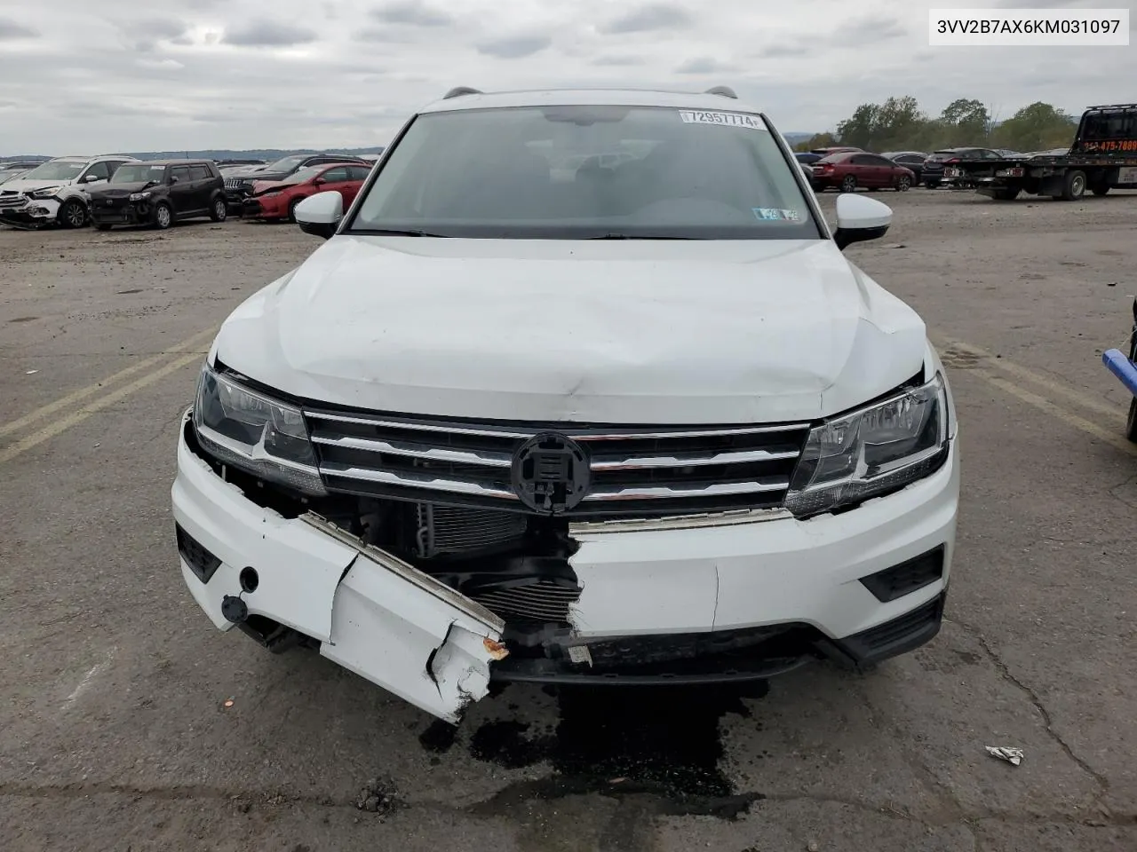 2019 Volkswagen Tiguan Se VIN: 3VV2B7AX6KM031097 Lot: 72957774