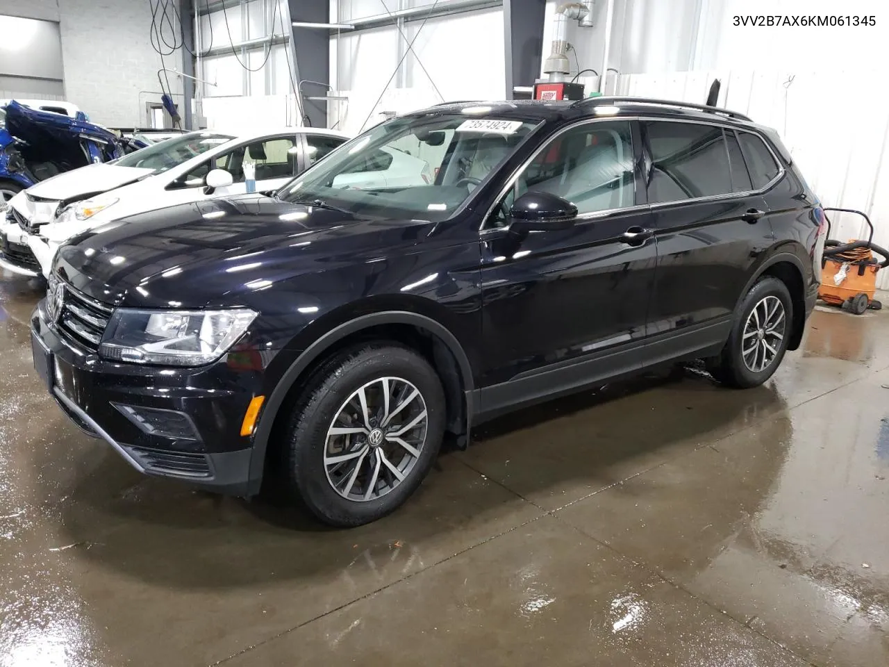 2019 Volkswagen Tiguan Se VIN: 3VV2B7AX6KM061345 Lot: 73574924