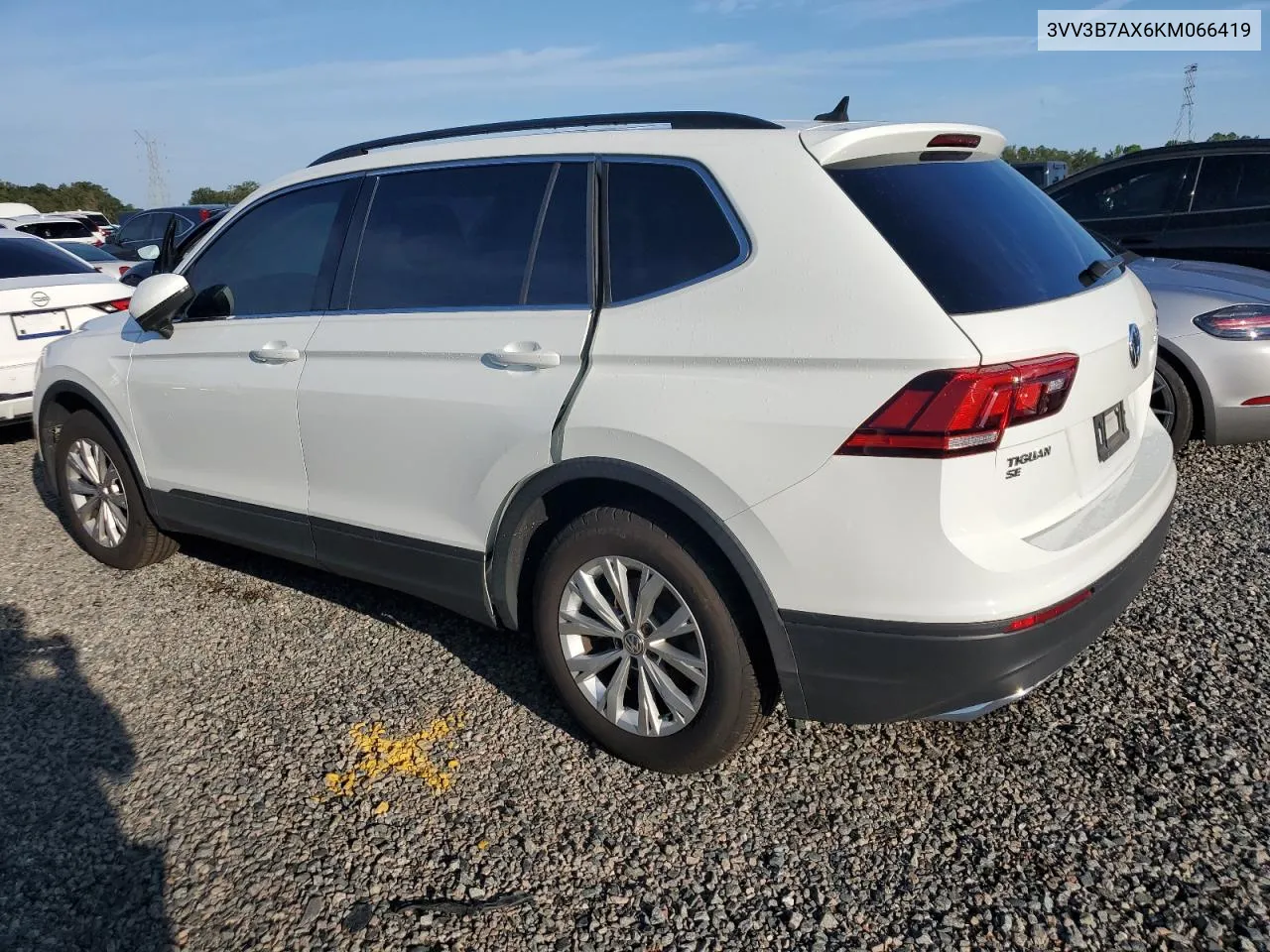 2019 Volkswagen Tiguan Se VIN: 3VV3B7AX6KM066419 Lot: 73838114