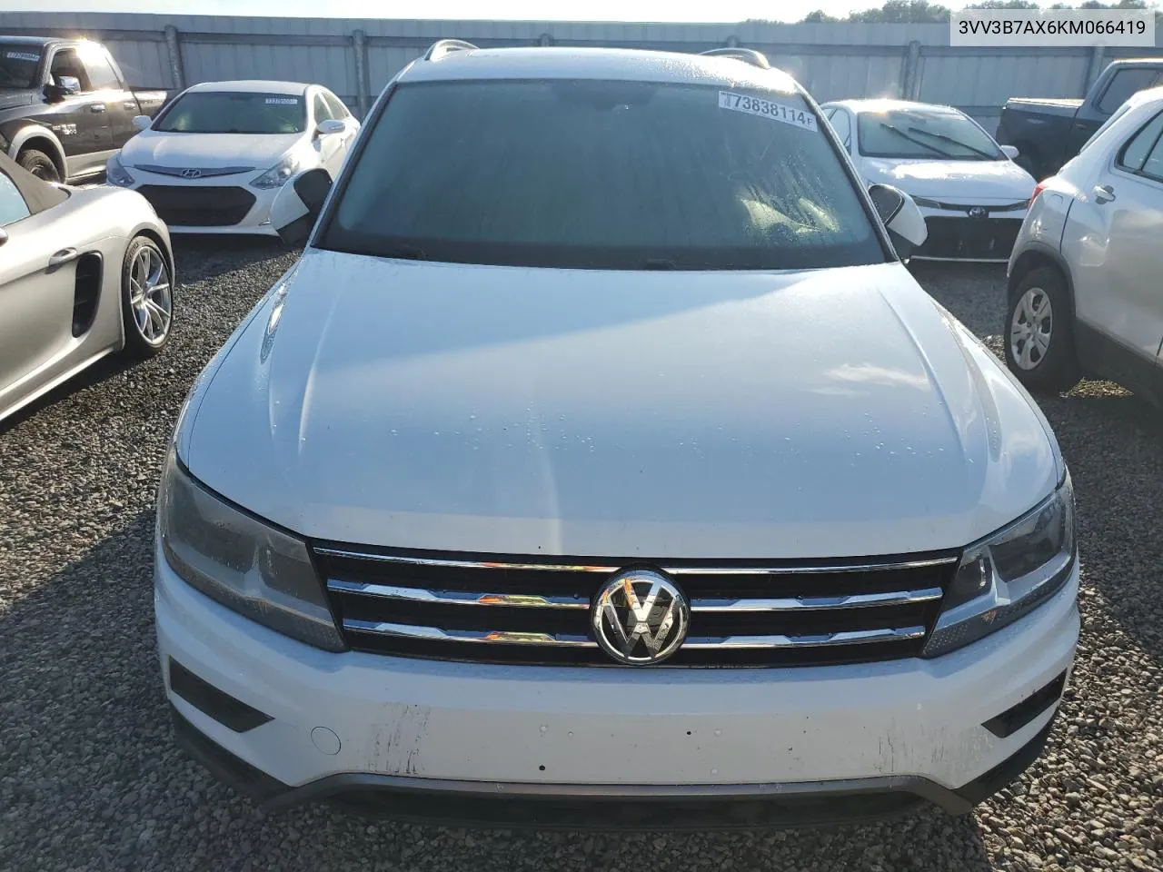 2019 Volkswagen Tiguan Se VIN: 3VV3B7AX6KM066419 Lot: 73838114