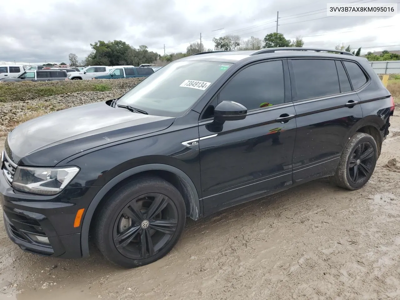 2019 Volkswagen Tiguan Se VIN: 3VV3B7AX8KM095016 Lot: 73849134