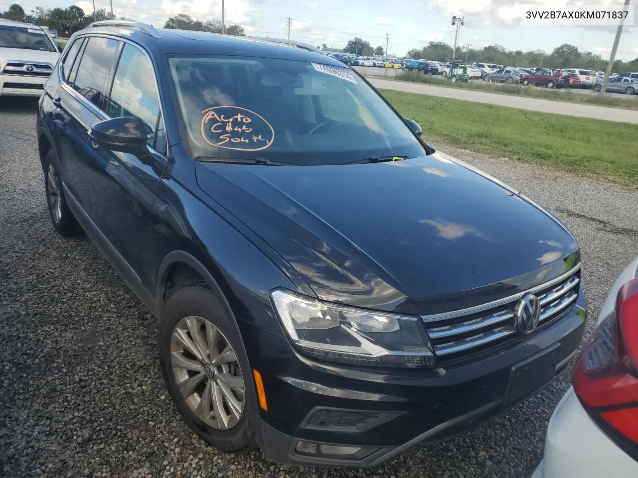 2019 Volkswagen Tiguan Se VIN: 3VV2B7AX0KM071837 Lot: 74096314