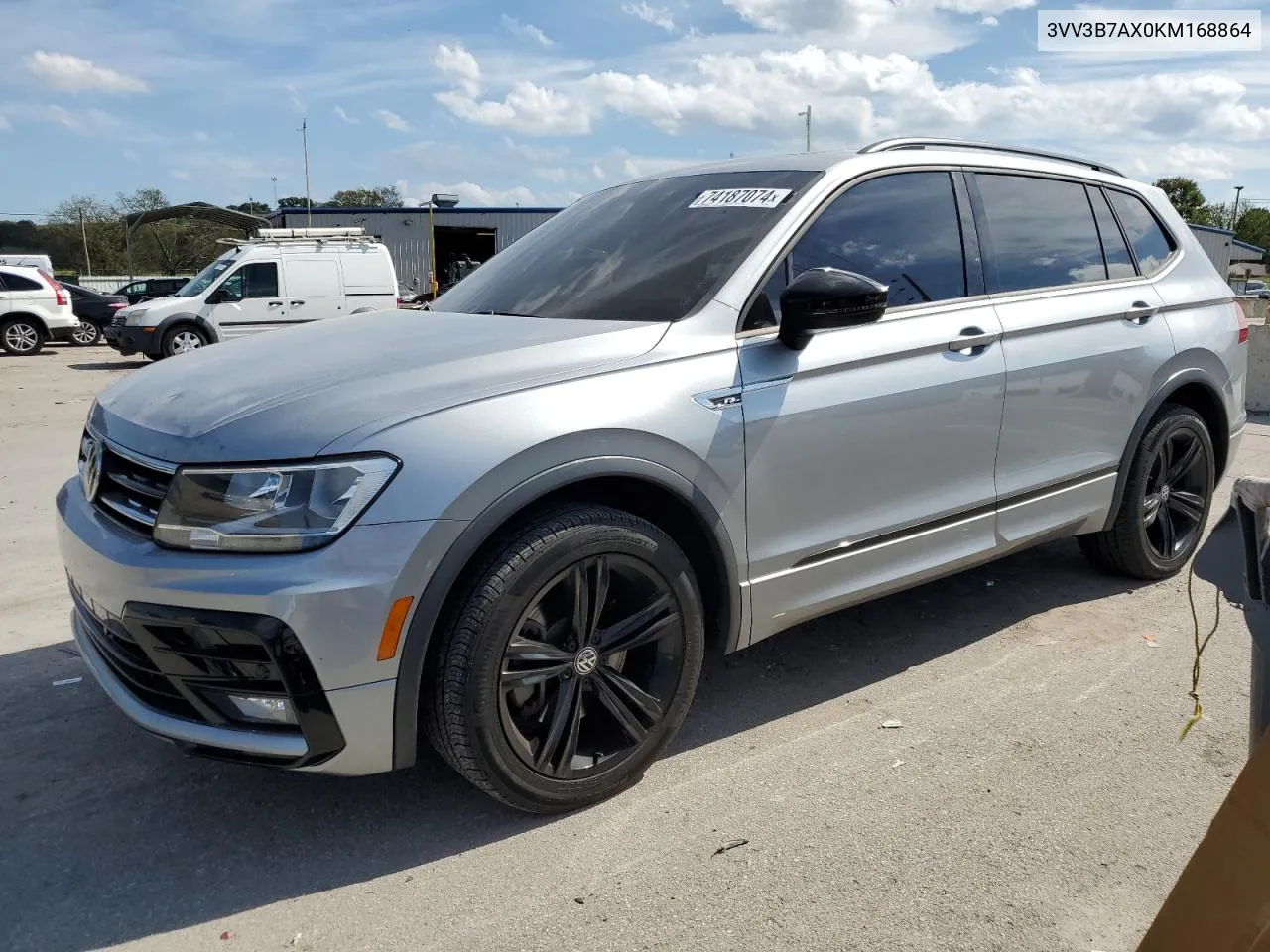 2019 Volkswagen Tiguan Se VIN: 3VV3B7AX0KM168864 Lot: 74187074