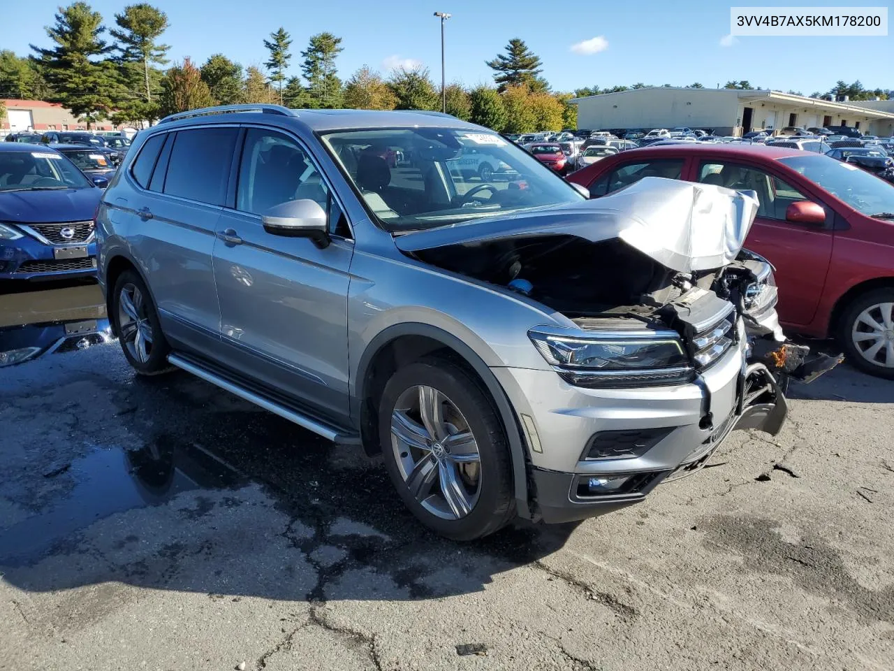 2019 Volkswagen Tiguan Sel Premium VIN: 3VV4B7AX5KM178200 Lot: 74285204