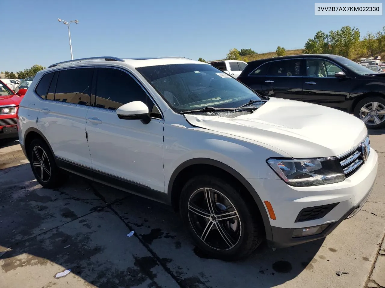 2019 Volkswagen Tiguan Se VIN: 3VV2B7AX7KM022330 Lot: 74296684