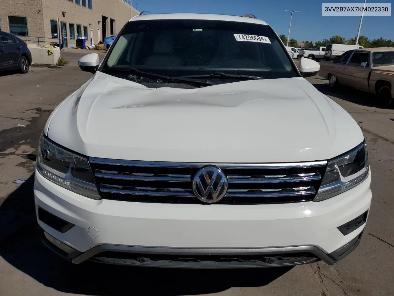 2019 Volkswagen Tiguan Se VIN: 3VV2B7AX7KM022330 Lot: 74296684